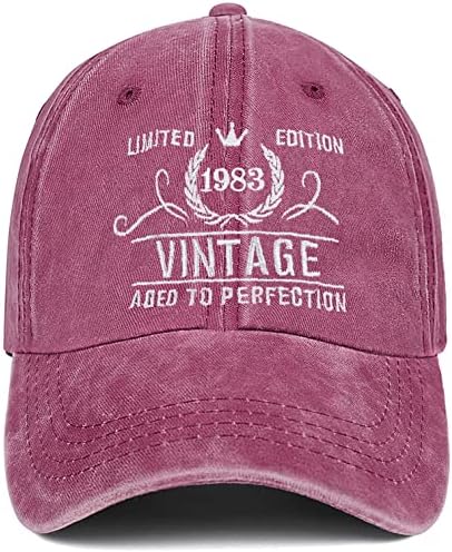 Pokloni za 40. rođendan za žene muškarce Vintage ideje za bejzbol kapu iz 1983. poklon šeširi za zabave roditelji