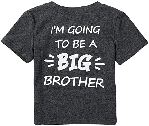 Veliki brat najave majice malih majica za majice promovirane u Big Brother Outfits Baby Boys kratki rukav na vrhu rukava