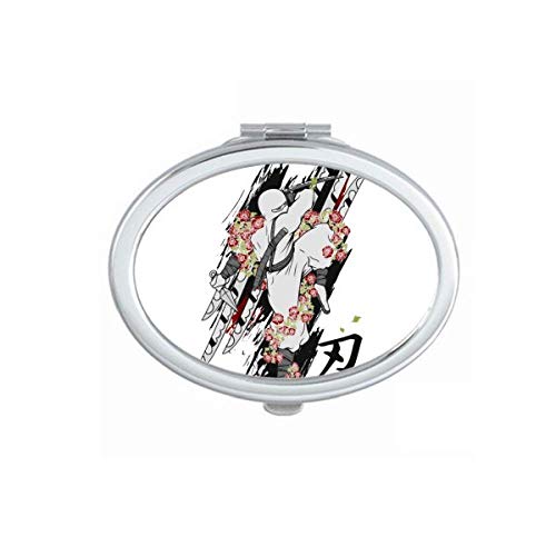 Japanska Kultura Ninja Ogledalo Prenosive Preklopne Ruke Za Šminkanje Dvostruke Strane