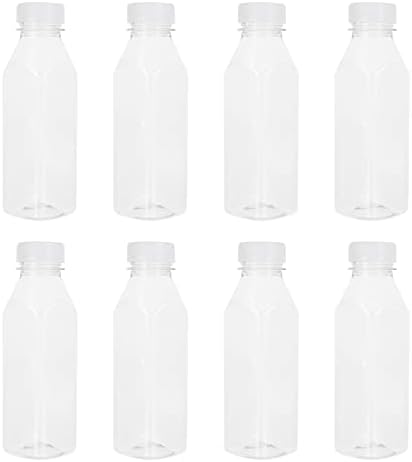 Toyvian 20pcs plastični napici boce 350ml Prazne pitke boce za višekratne boje za jednokratnu upotrebu boca za jednokratnu upotrebu pića Staklene posude sa vijčanim poklopcima za sok od mlijeka Ostala pića