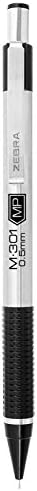 Zebra olovka M-301 Mehanička olovka, nehrđajući čelik, fina tačka, 0,5 mm, crna hvataljka, 1 paket