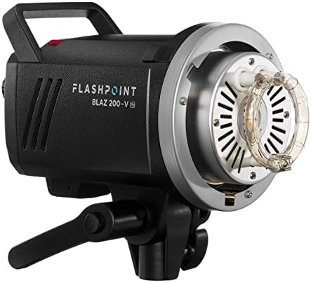 Flashpoint BLAZ 200-V 200WS R2 Studio Monolight Flash sa 10W LED lambom za modeliranje i nosač