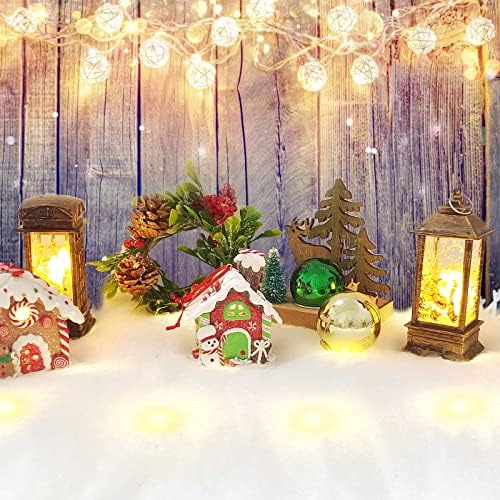 Božić snijeg pokrivač sa LED svjetla osvijetljeni snijeg sto trkač Božić ugrađen u Božić lažni snijeg ukras