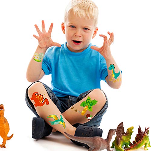 Dinosaur Party pribor, Dinosaur Privremene tetovaže za djecu, Dinosaur Rođendanski ukrasi za rođendane Favori, dinosaur lažne tetovaže naljepnice Pokloni igre