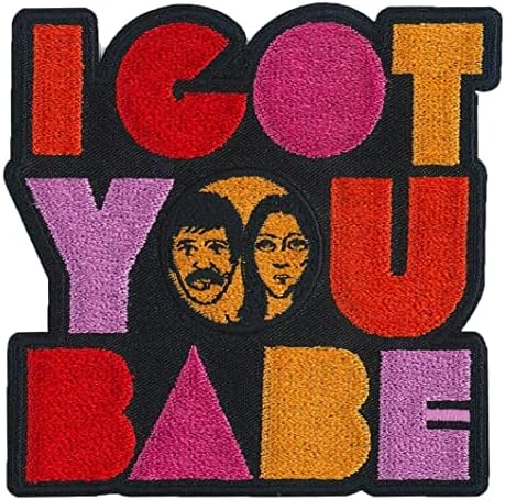 C & D Vioničar Sonny & Cher Imam Babe Patch, Crveno, plavo, ružičasto, crno