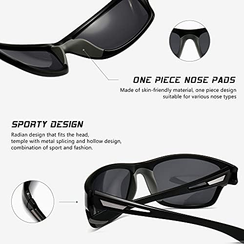 Sungait Polarizirani sportovi sunčane naočale za muškarce Omladinske ultralight Biciklističke nijanse za trčanje penjanja Neraskidivi okvir UV400
