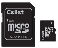 Cellet MicroSD 2GB memorijska kartica za LG VX9700 Dare telefon sa SD adapterom.