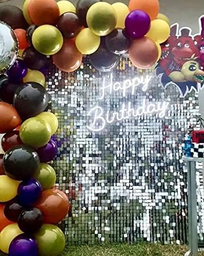 Jednostavno podešavanje 24panels kvadratnih sredstava Shimmer zidne ploče za zabavu za zabave - najbolji zabavni dekor za vjenčanje, godišnjicu, rođendan, angažman i zabave