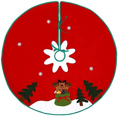 RTFGJ Christmas Drvo ukrasi Božićna suknja od drva 40 inčna netkana Xmas Tree suknja Ornament