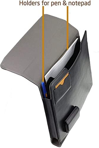 Bronel crna kožna futrola - kompatibilan sa HP Chromebook X360 13B-CA0003SA Full-HD kabriolet prenosiv