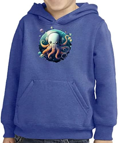 Hobotnica Toddler Pulover Hoodie - Cartoon Sponge Fleece Hoodie - Funny Hoodie za djecu