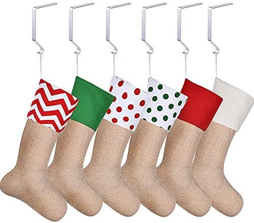 Vpang 2 komada Božićne čarape Držač kuke Metalne mantel čarape za vješalice Mantle Clip Božićne kamine Kuke