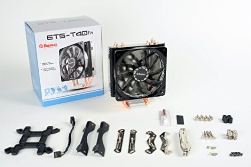 Enermax ETS-T40 Fit izvanredne performanse hlađenja CPU Cooler 200W Intel/AMD 120mm Fan - Crna/Srebrna,