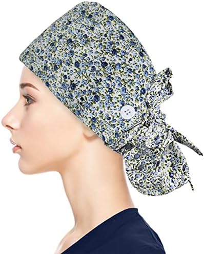 Fesciory podesive radne kape sa dugmetom & amp; traka za znoj, ženski rep torbica šeširi, duga kosa