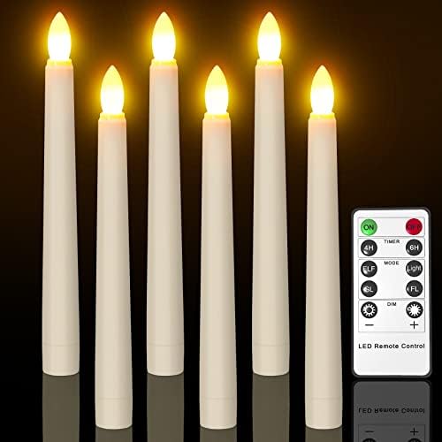 Pchero Bezgled svijeća s daljinskim tajmerom, 7,9 Slonovače LED LED konusna konusna kapljica,