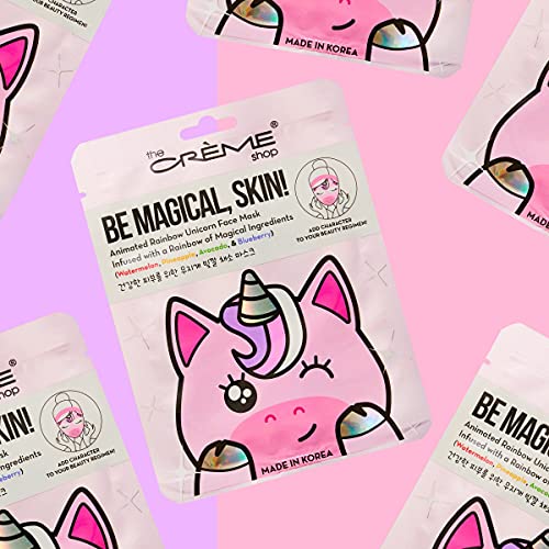 Budi Magičan, Skin! Animirana Rainbow Unicorn maska za lice - Rainbow of Magical Ingredients