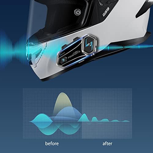FODSPORTS M1S-Air 2 Way motocikl Bluetooth komunikacijska slušalica Intercom Podijeli Music 3 Glazbeni
