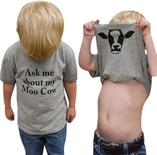 Modntoga Baby Boy pita me o mojoj kravlje majici T-Rex Ranch Majica Kids Boy kratki kratki kratki