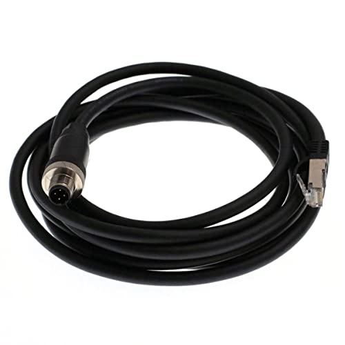 Eonvic 4 PIN M12 D-CODE RJ45 Gigabit Cognex Industrial Camera High Flex Cable