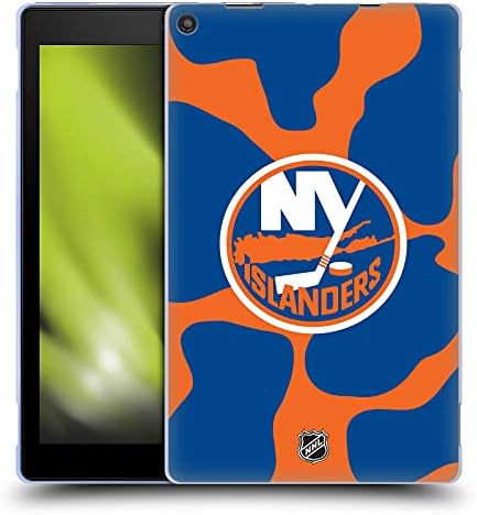 Dizajni glave službeno licencirani NHL kravju uzorak New York Islanders Mekani gel kućište kompatibilan sa Fire HD 10