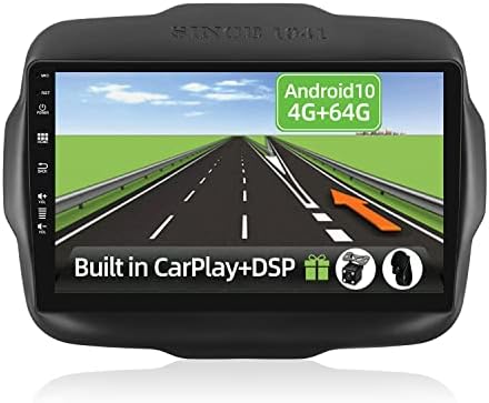 YUNTX [4G+64G] Android 10 2 Din auto Radio za Jeep Renegade: [ugrađen CarPlay/Android Auto / DSP / GPS] -9 navigacioni medijski plejer sa ekranom osetljivim na dodir-DAB/Bluetooth 5.0 / WiFi / kontrola volana