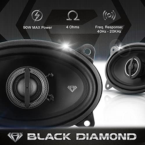 Crni dijamant Dia-46.2 4x6 inča koaksijalni zvučnik audio 2 puta 4-ohm 80 vata