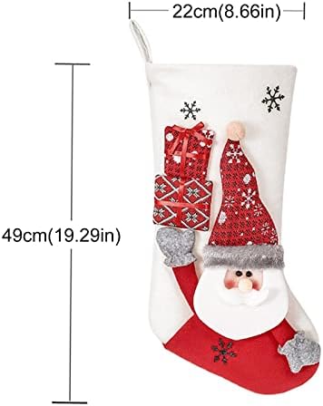 Čarapovi slatkiša Personalizirani kamin Čamac plišani božićni ukrasi za kućne dekora i zabavni dodatak za djecu Obiteljski odmor sezona Decor zadnje prikaz Mirror Mirrowling