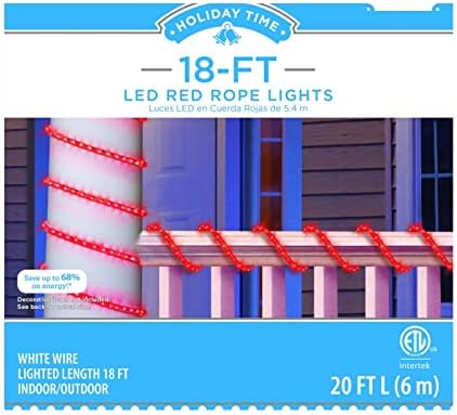 Vrijeme za odmor 18 ft. LED crvena svjetla za užad