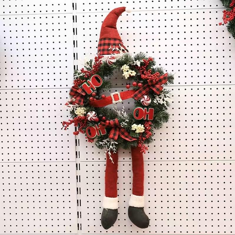 Weyue Garland Prozor kreativni izgled rekvizira božićne snježne zidne ukrase, prirodno