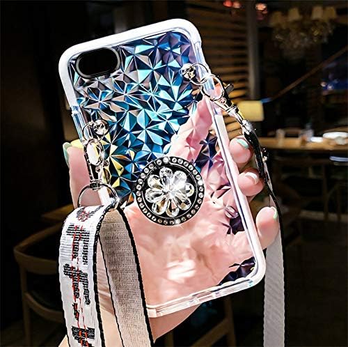 Slučaj Phezen za iPhone 7/8 sjaj sjajnog blista za žensku djevojku, 3D dijamantni dizajn TPU SOCKO otporan