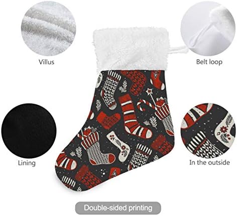 Alaza Božićne čarape Božićne čarape Classic Personalizirani mali ukrasi za male čarape za obiteljski