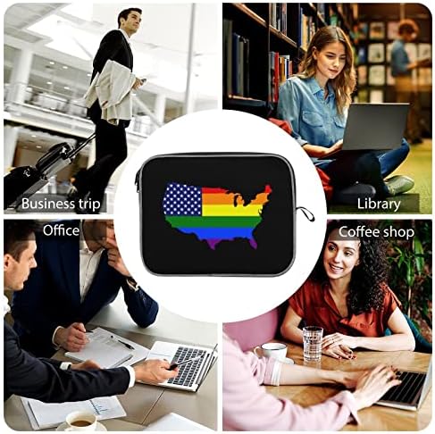US Gay Pirde Rainbow Karta Zastava za laptop Kašika za laptop Izdržljivi udarni zaštitni kompjuterski