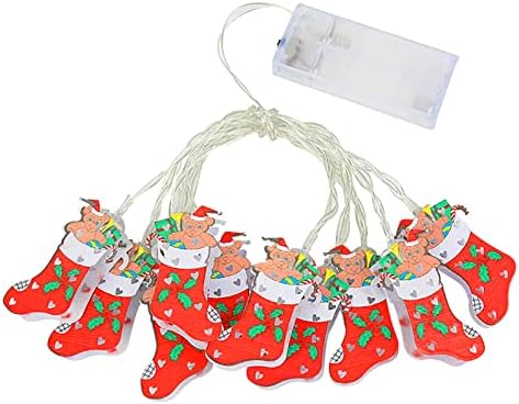 7d8yt7 Božićna svjetla sa žicama za lutke zvona snjegović Santa Claus štap za hodanje Led Dekolights