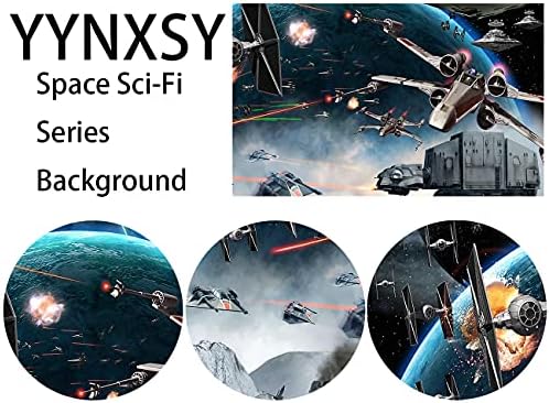 Yynxsy 8x6ft svemirski brod unutrašnjost Naučna fantastika serija pozadina sa pozadinom zemlje pogled na prozor svemirski brod fotografija pozadina svemirska stanica dekoracija dečije sobe foto snimanje YY-2002