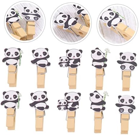 Yarnow 60pcs Panda Snack klip vjenčani dekor Scrapbook uljepnice vijenac za prikaz skenira napomena