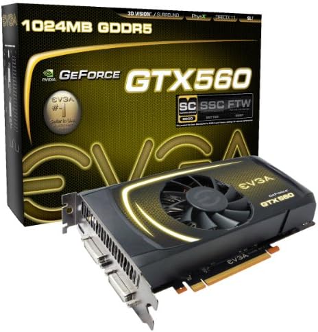 EVGA GeForce GTX 560 Superclocked 1024 MB GDDR5 PCI Express 2.0 2DVI / Mini-HDMI SLI gotova
