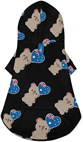 Australija zastava Koala Bear Dog Hoodie pulover Duks mekani kućni ljubimci džemper sa kapuljačom za pas