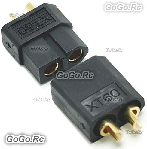 Gogorc 2 Pairs XT60 Connectors Bullet Priključci Muški i ženski za RC Lipo bateriju crne boje