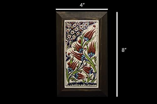 Keramičko obojena uokvirena pločica, EliPOT Ceramic 4x8 tile Art Frame, keramička slika Tile Frame