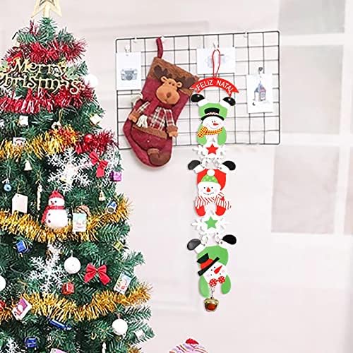 Božić korpe Božić snjegović niz sa zvonom Božić snjegović privjesak Božić dekoracije
