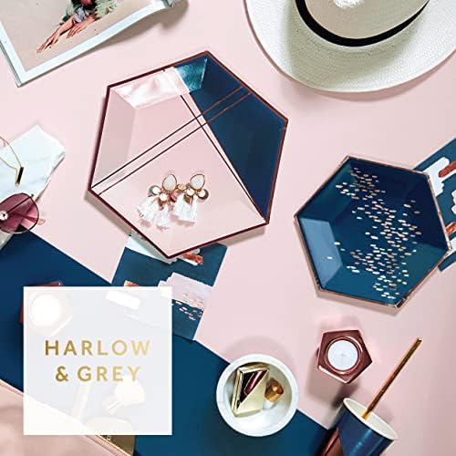 Harlow & Grey Erika Small Ploče, 8 CT paket, 8 elegantni, apstraktni papir za jednokratnu upotrebu za rođendan,