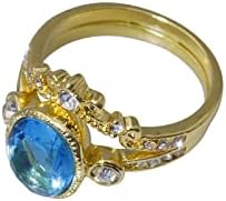 2023 Novi prsten Zircon nakit kamena nakit zauzela je svijetla moda za žene plavi prsten zvoni