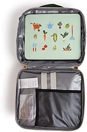 Austin Baby Co izolovana Dečija torba za ručak – reciklirana spoljašnjost, izdržljiva, vodootporna, dvostruko izolovana džepom za flašu vode – Dečija kutija za ručak idealna za sve uzraste