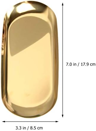 Cabilock metalne ladice 3kom ladica za nakit od nehrđajućeg čelika okrugli ovalni oblik srca držač