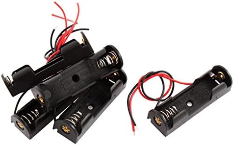 Aexit žičana električna crna kutija za držač baterije kutija za skladištenje 5kom za 1 x trake 1.5 V AA