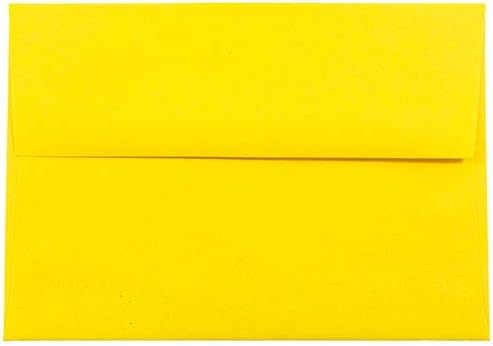 Svijetlo sunce žuto A7 -100 u kutiji 5-1/4 x 7-1/4 koverte za 5 x 7 pozivnica Vjenčanja tuševi