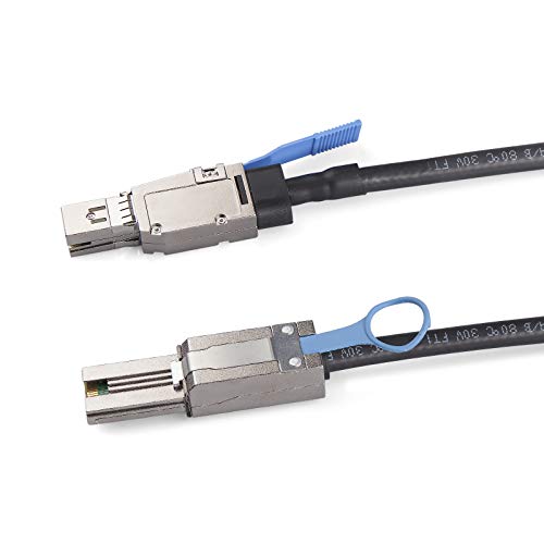 10GTEK Vanjski mini SAS HD SFF-8644 za Mini SAS SFF-8088 hibridni kabel, 2 metar