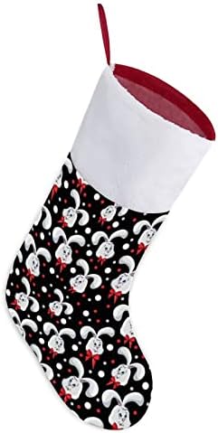 Šef zečjeg božićnog čarapa viseći čarape Ispis Xmas Tree Kamin ukrasi