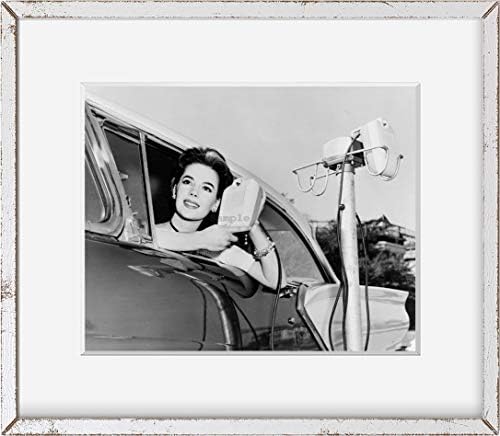 Beskonačne fotografije fotografija: Natalie Wood,novi zvučnici za filmove,prozor automobila,Hollywood,Kalifornija,