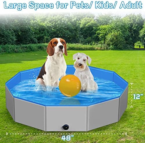 Sklopivi dječiji bazen za pse kućne ljubimce, 48 * 12 bazeni za pse za velike pse dječiji bazen od tvrde
